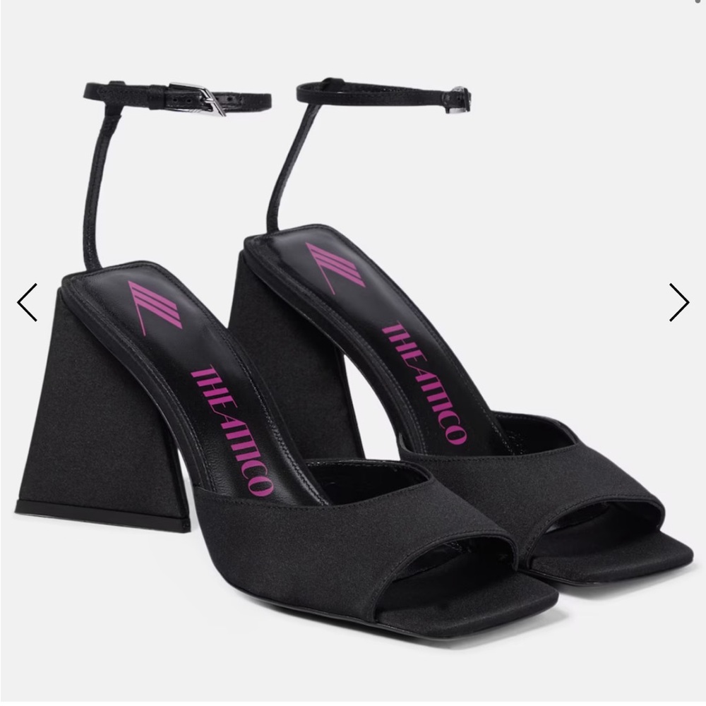 "THEATTICO PIPER" BLACK SANDAL WOMEN 3.5" heel SIZE 36.5 US 6.5 
USD$810